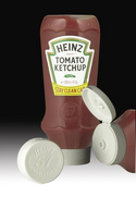 The larger Heinz top down Ketchup bottle with a 63mm ...