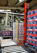 The Motoman palletising robot at Red Mill Snack Foods has ...
